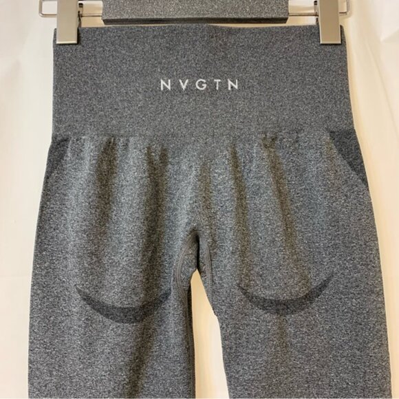 NVGTN Contour Seamless Leggings Speckled Black Size XS - Picture 1 of 6